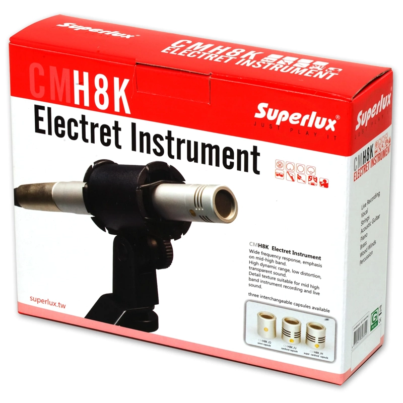MICROFONO CONDENSADOR PARA INSTRUMENTOS MUSICALES SUPERLUX CMH8KU - 5