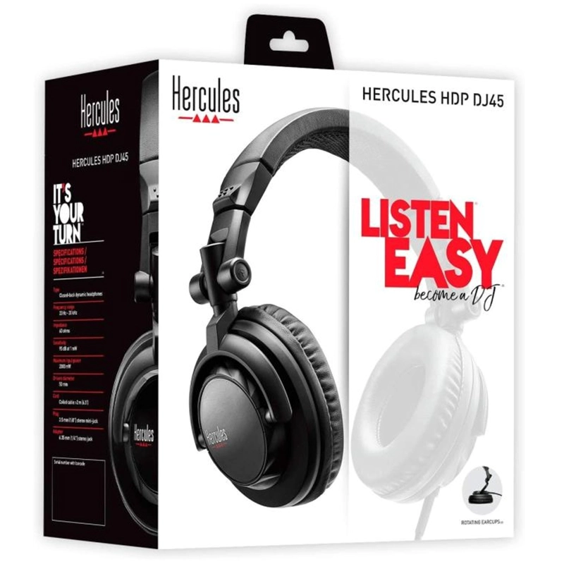 AUDIFONOS OVER EAR PARA DJ Y HOME STUDIO HERCULES HDP DJ45 - 4