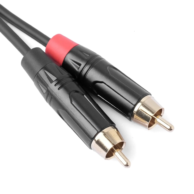 CABLE DE AUDIO 2 RCA A 2 RCA NEBRASKA DDR-6 - 3
