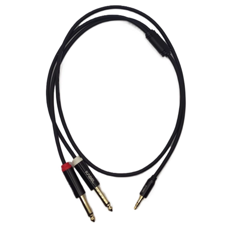 CABLE KABEL DE 1 METRO MINI PLUG A 2 PLUG  KMC-1 - 1