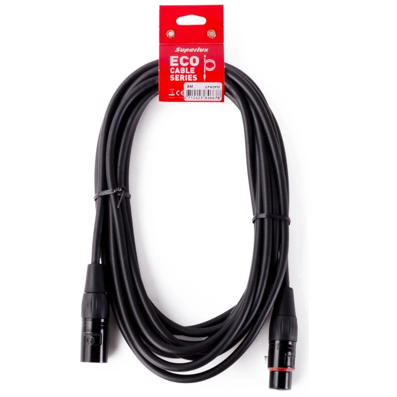 CABLE PARA MICROFONO 5 METROS SUPERLUX CFM 5M - 1