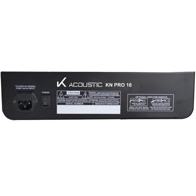 MIXER ANALOGO 16 CANALES K - ACOUSTIC KN PRO 16 - 2