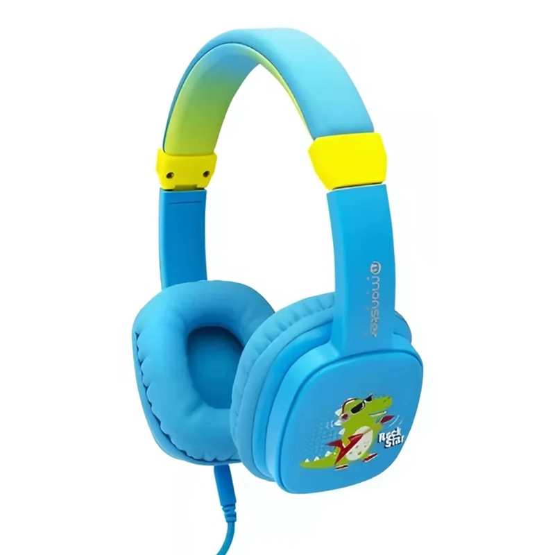 AUDIFONOS OVER EAR PARA NIÑOS MONSTER AUDIO COOLKID BLUE - 3