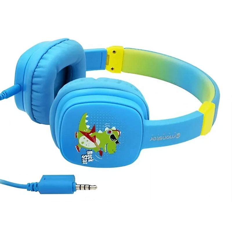 AUDIFONOS OVER EAR PARA NIÑOS MONSTER AUDIO COOLKID BLUE - 4