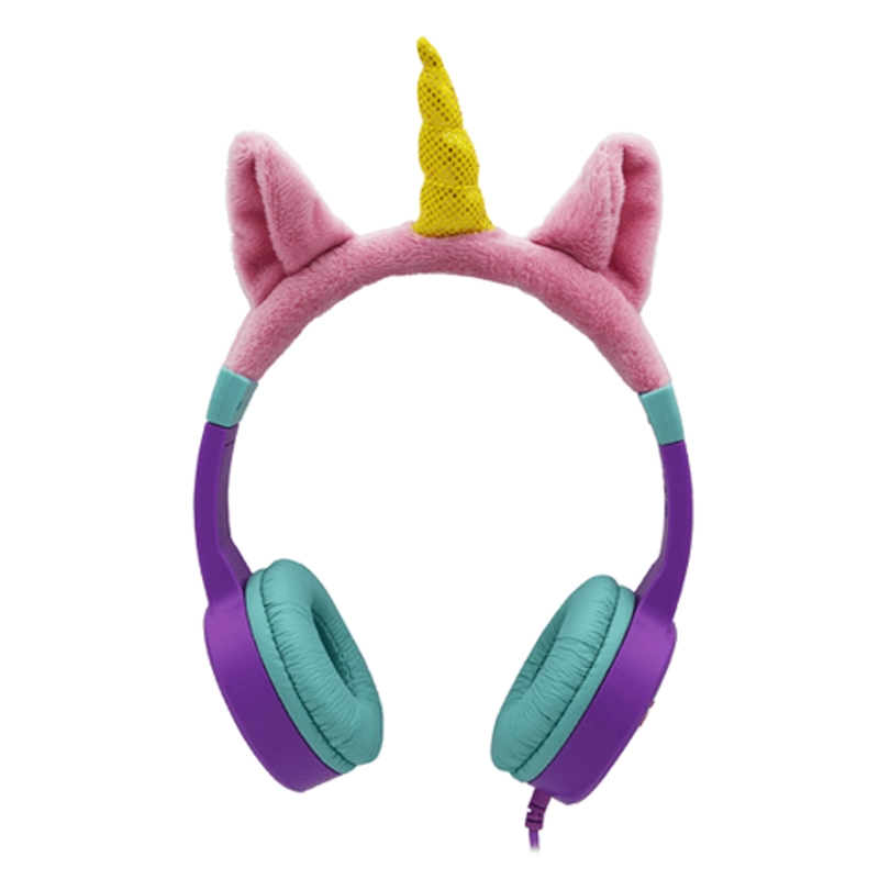 AUDIFONOS OVER EAR PARA NIÑOS MONSTER AUDIO COOLKID UNICORN PURPURA - 3