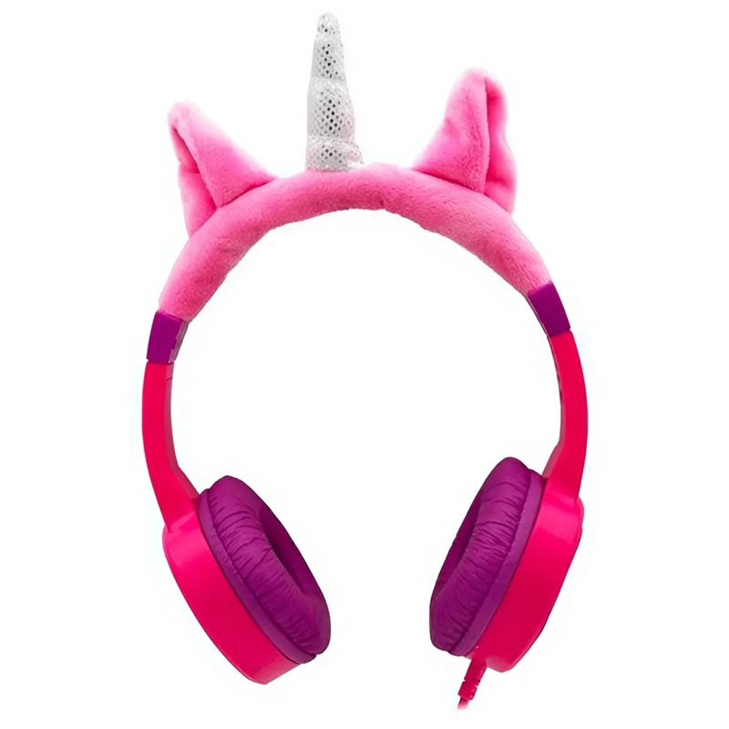 AUDIFONOS OVER EAR PARA NIÑOS MONSTER AUDIO COOLKID UNICORN ROSADO - 3