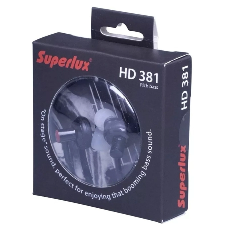 AURICULARES IN EAR MANOS LIBRES SUPERLUX HD 381 - 2