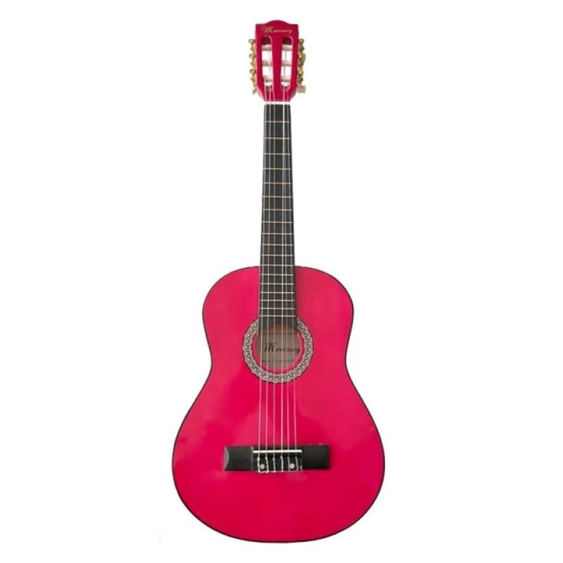 GUITARRA ACUSTICA ROJA CON FUNDA PARA NIÑO MERCURY MCG 30 - 1