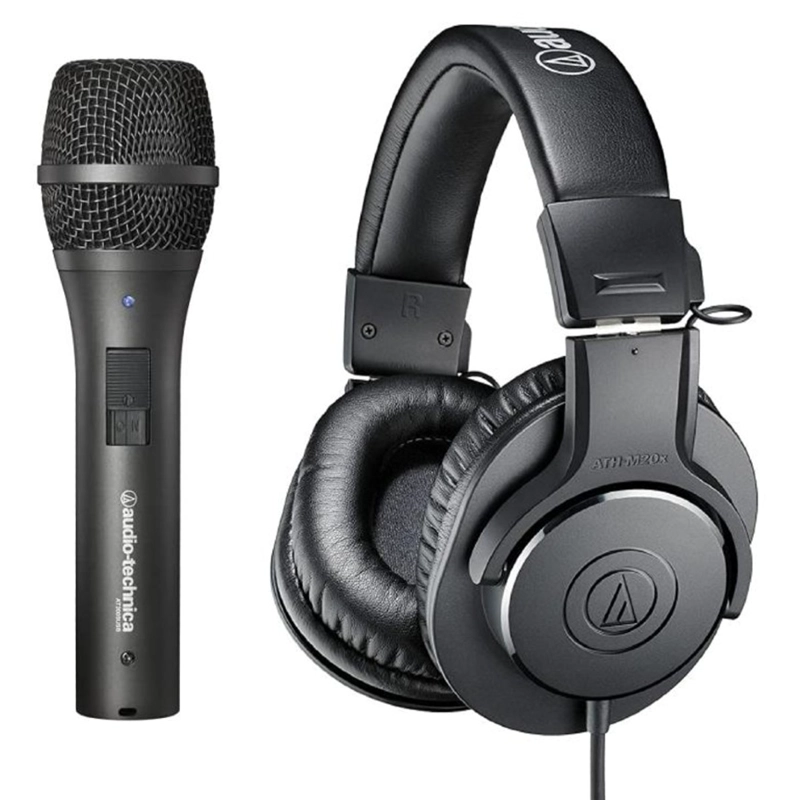 PACK MICROFONO Y AUDIFONOS PARA TRABAJO AUDIO TECHNICA AT-EDU25 - 1