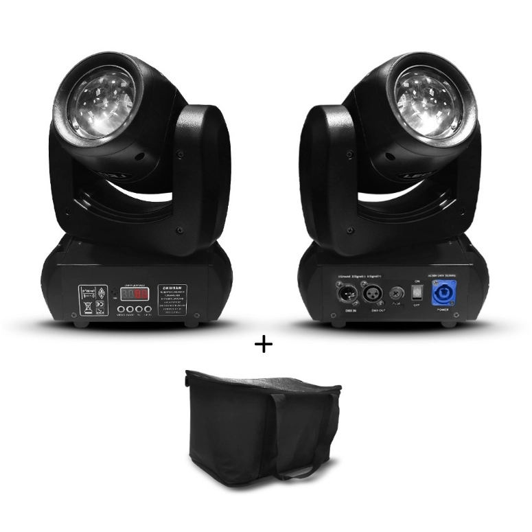 2 CABEZAS MOVILES DE 100 WATTS + BOLSO DE REGALO SUPERSONIC MINI 1002 - 1