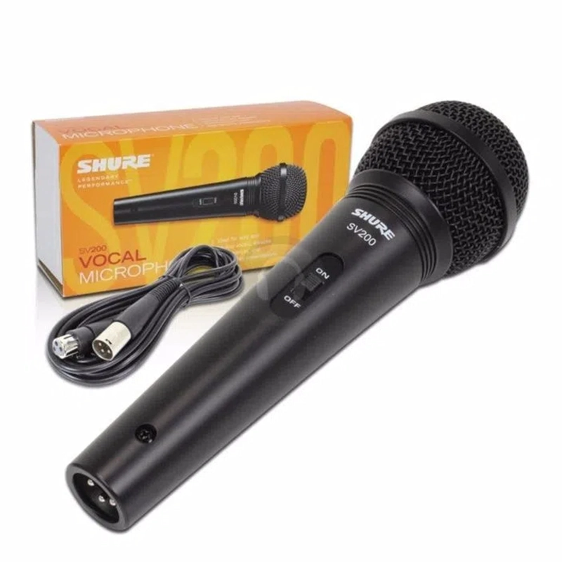 MICROFONO VOCAL DINAMICO PROFESIONAL SHURE SV 200 - 2