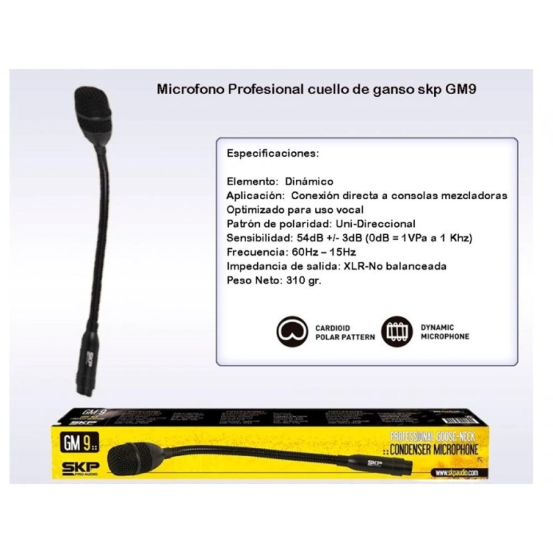 MICROFONO CUELLO DE GANSO SKP GM 9 - 2