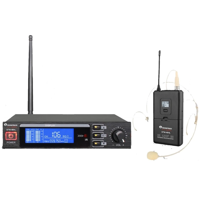 MICROFONOS HEADSET INALAMBRICO SOUNDTRACK STW 46 HL - 1