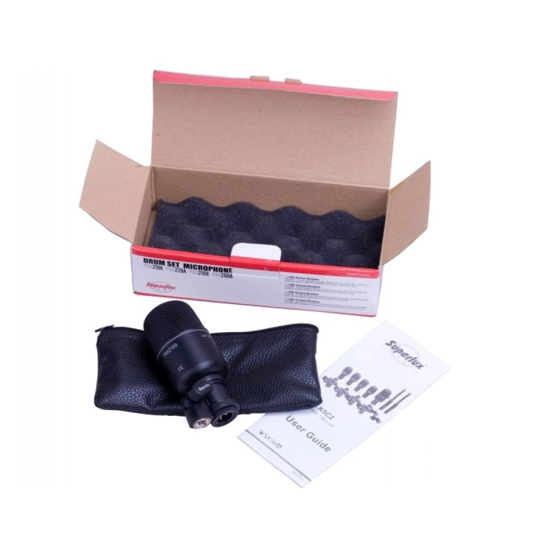 MICROFONO DINAMICO PARA PERCUSION SUPERLUX PRA 218B - 2