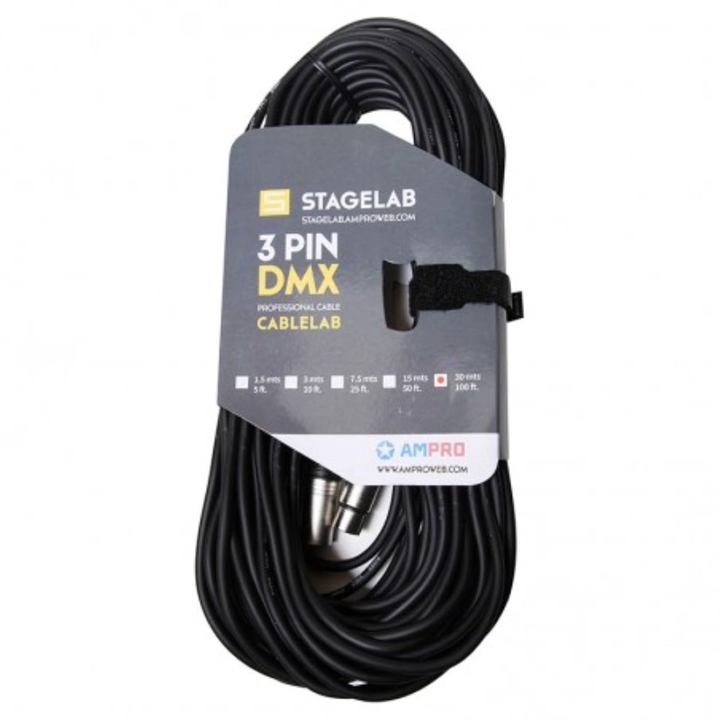 CABLE DMX DE 30 METROS STAGELAB 3DMX 30 - 1
