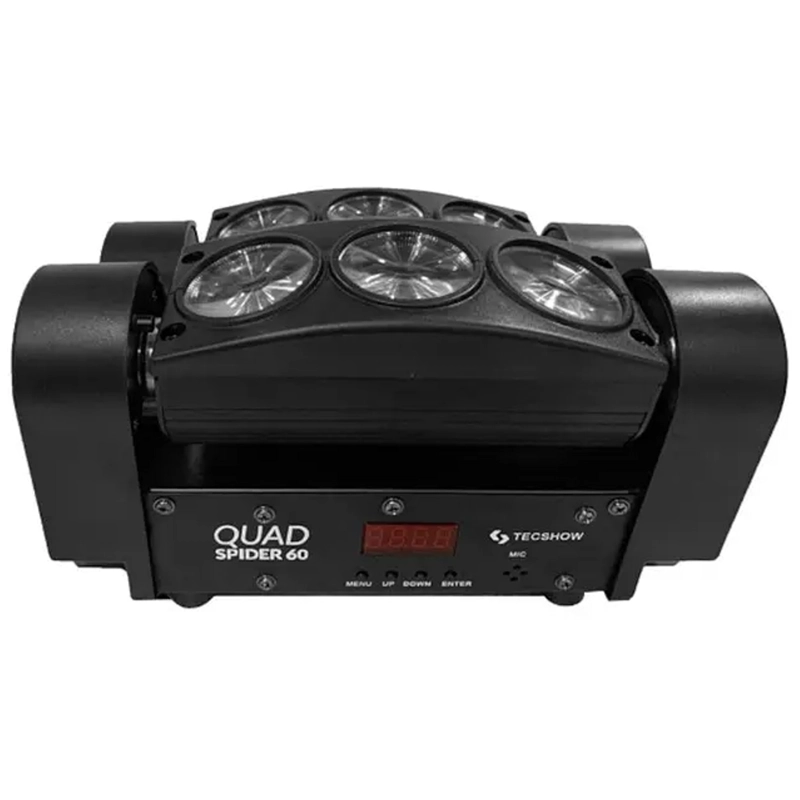 EFECTO LED CABEZA MOVIL TECSHOW QUAD SPIDER 60 - 1
