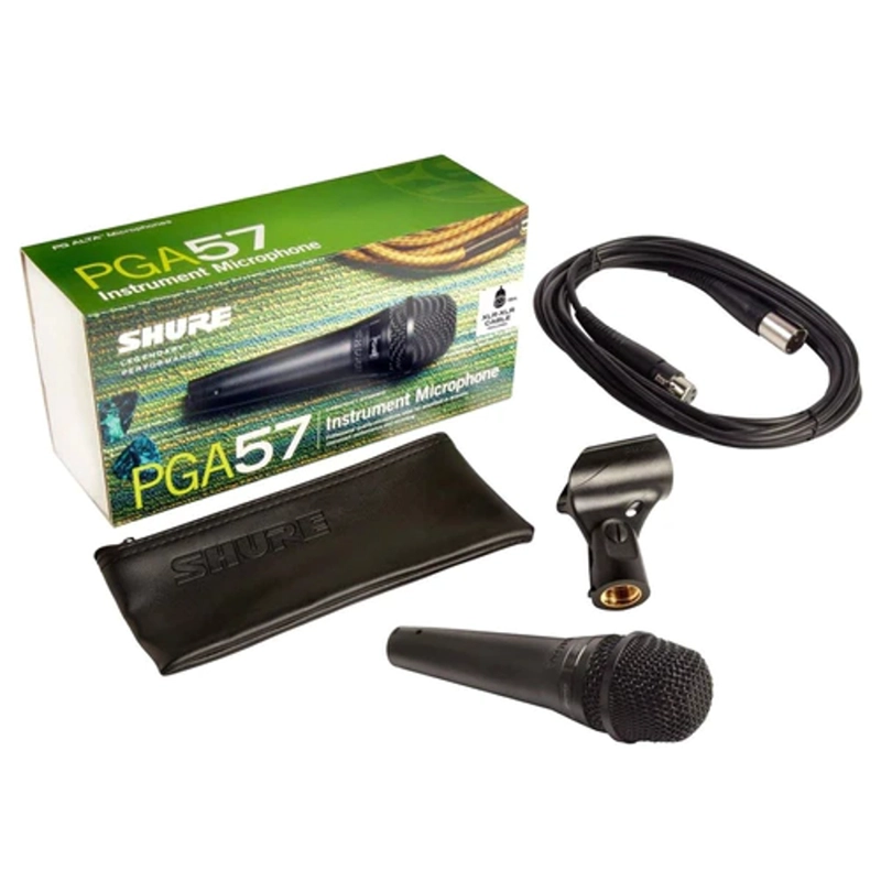 MICROFONO VOCAL DINAMICO PROFESIONAL SHURE PGA 57 XLR - 2