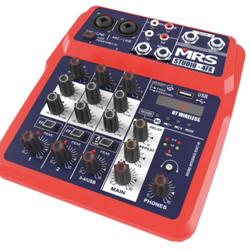 MIXER MEZCLADOR DE ESTUDIO MRS STUDIO 4FX - 3