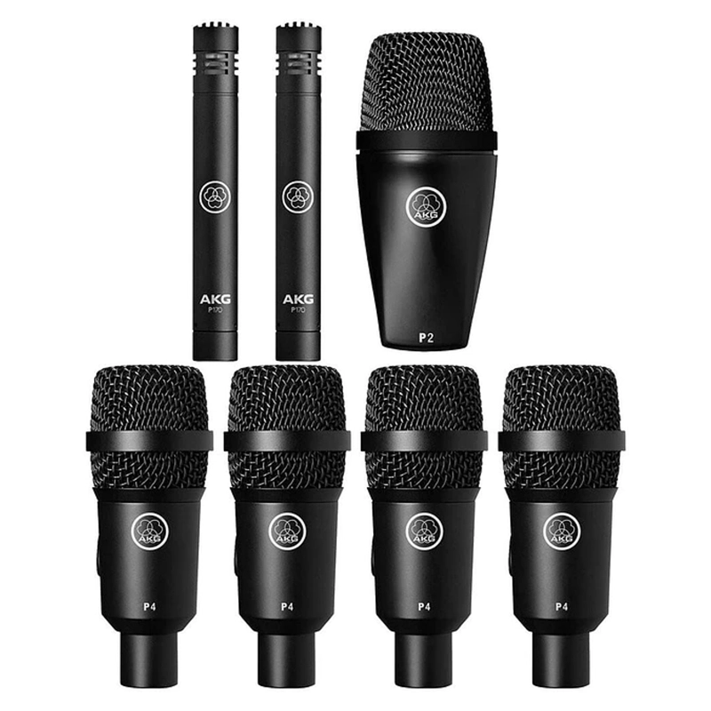 SET 7 MICROFONOS DINAMICOS PARA BATERIA AKG DRUM SET SESSION I - 1