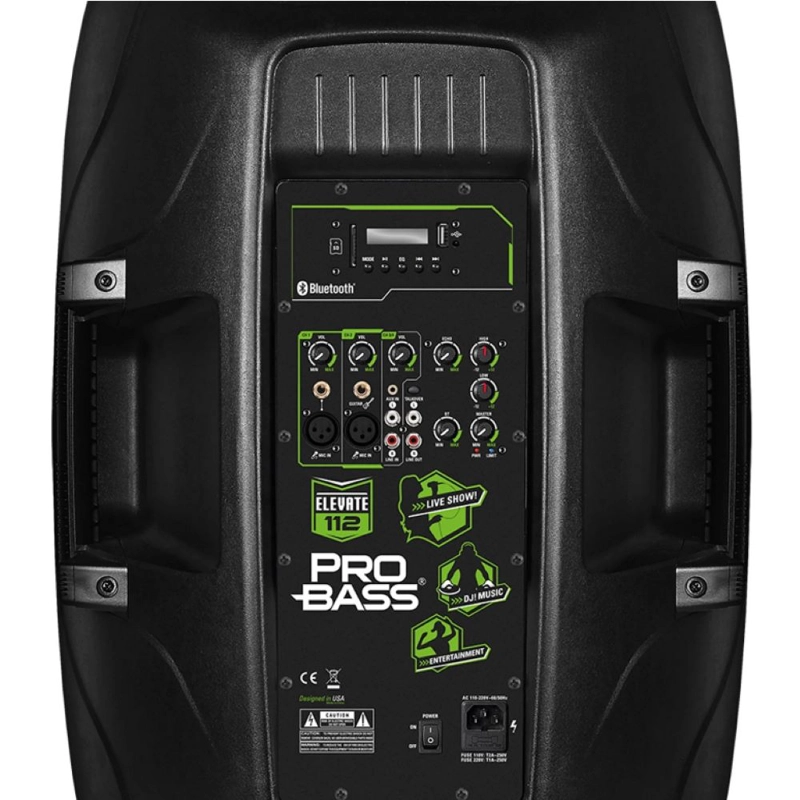 PARLANTE ACTIVO 100W RMS PROBASS ELEVATE 112 - 3
