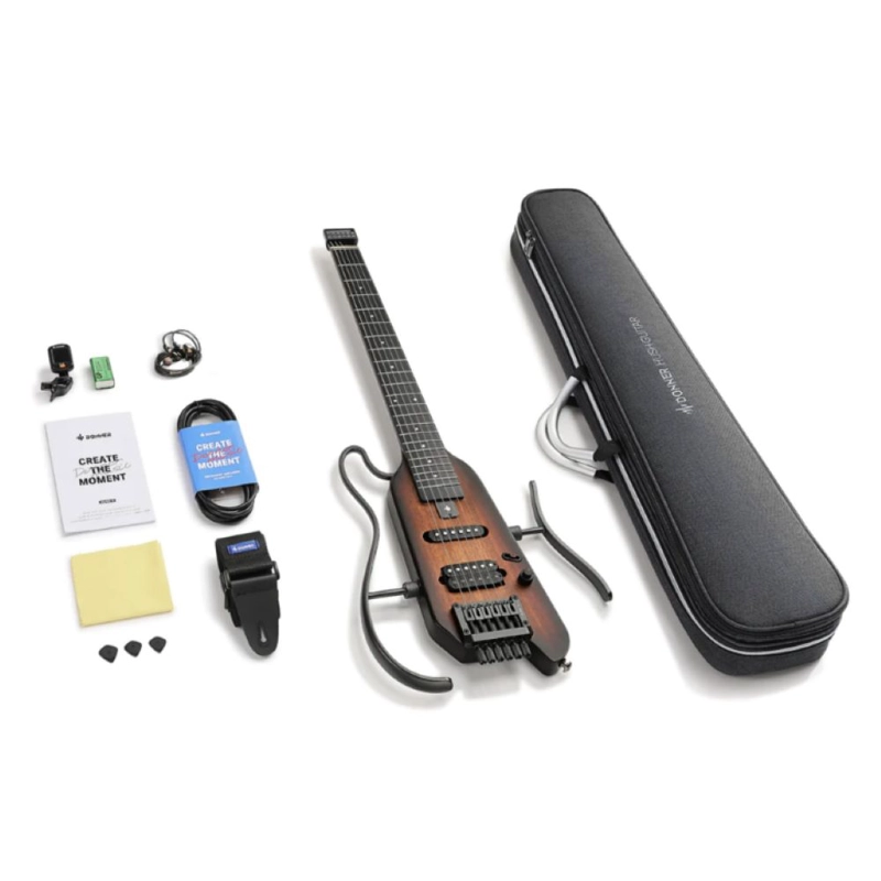 GUITARRA ELECTRICA PORTATIL DONNER HUSH-X S - 2