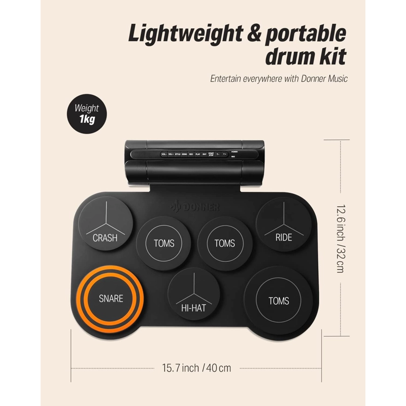 BATERIA ELECTRICA PERSONAL DONNER DED-20 - 3