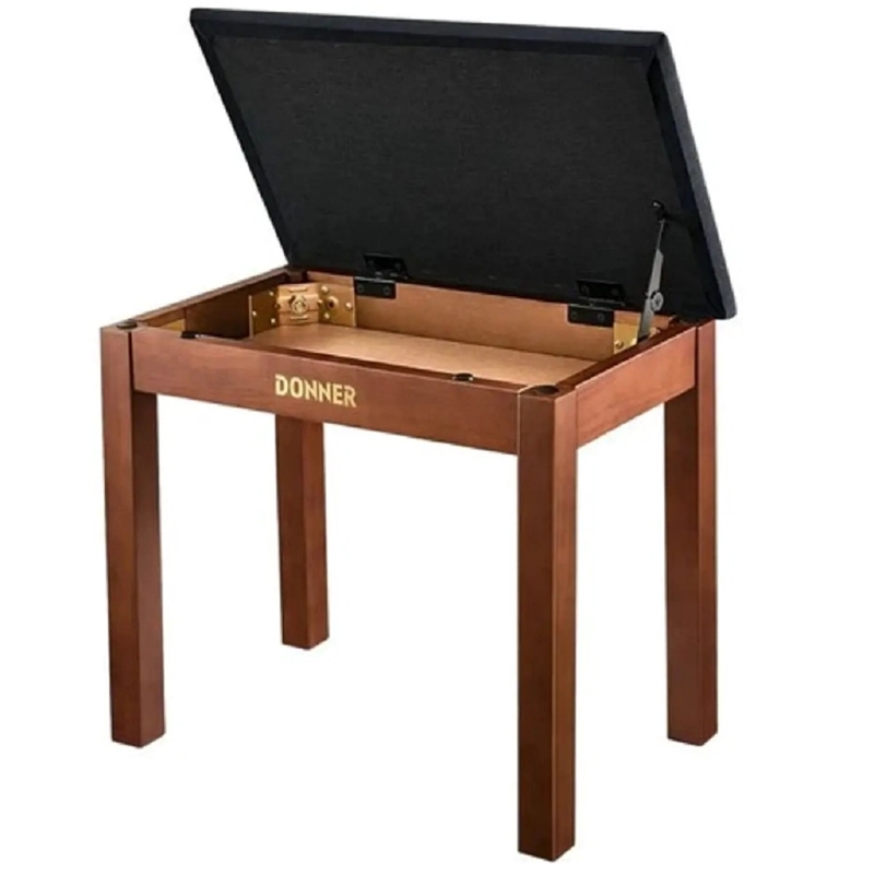 BANQUETA DE PIANO ACOLCHADA DONNER DKB-10 MARRON - 2