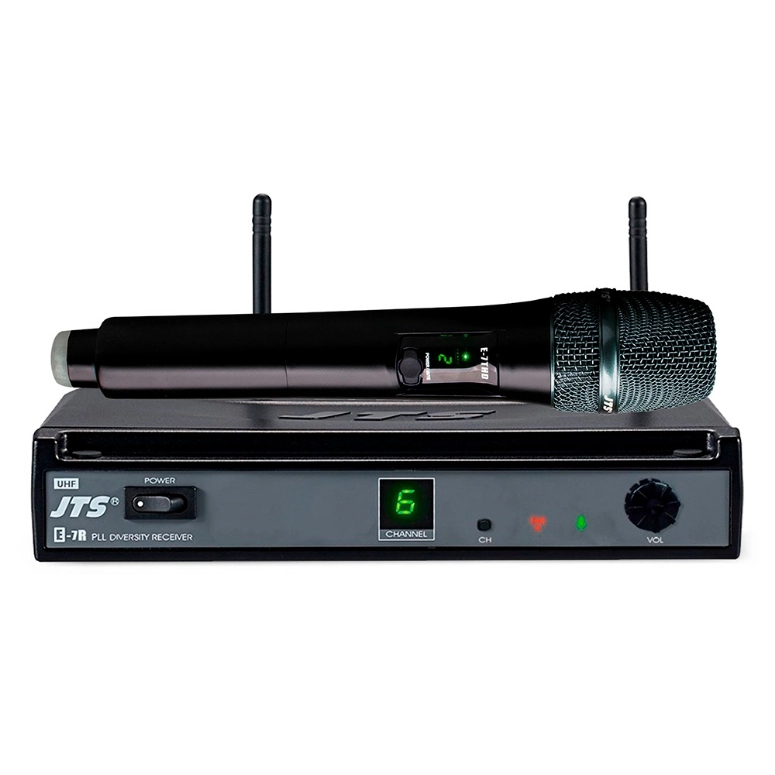 SISTEMA DE MICROFONO INALAMBRICO JTS E-7R + E-7TH - 2