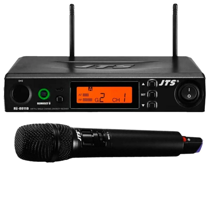 SISTEMA DE MICROFONO INALAMBRICO JTS RU-8011D  RU-850TH - 1
