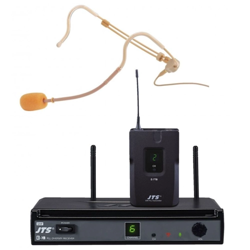 MICROFONO INALAMBRICO DE CINTILLO JTS E-7RE-7TB + 214ULIF - 1