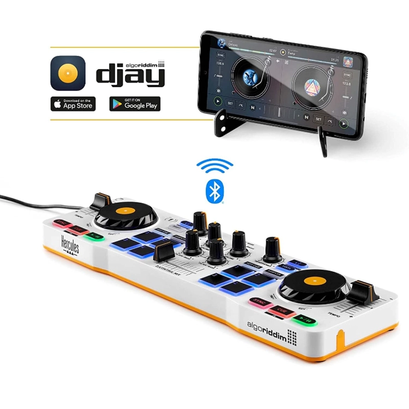 CONTROLADOR DE DJ PORTATIL PERSONAL HERCULES DJCONTROL MIX - 2