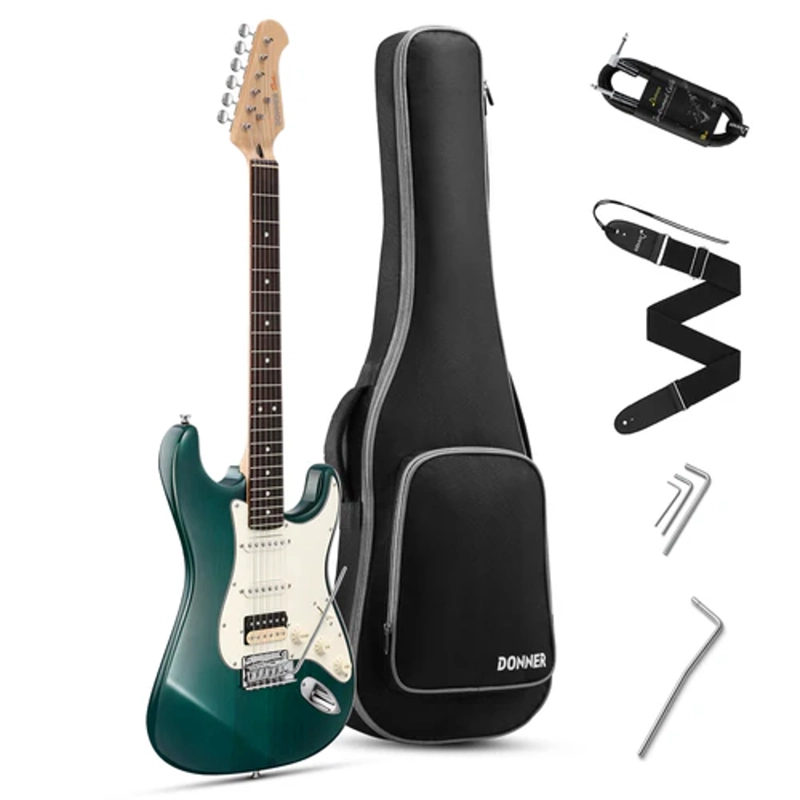PACK GUITARRA ELECTRICA CON FUNDA DONNER DST-400DG. - 1