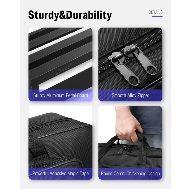 PEDALBOARDS DE ALUMINIO CON FUNDA DONNER DB-3. - 3