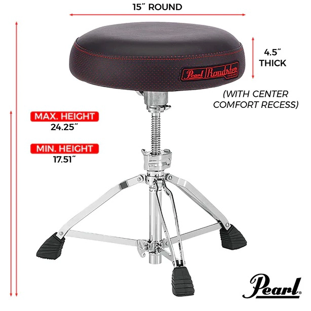 SILLIN PROFESIONAL PARA BATERIA PEARL D-1500 - 2