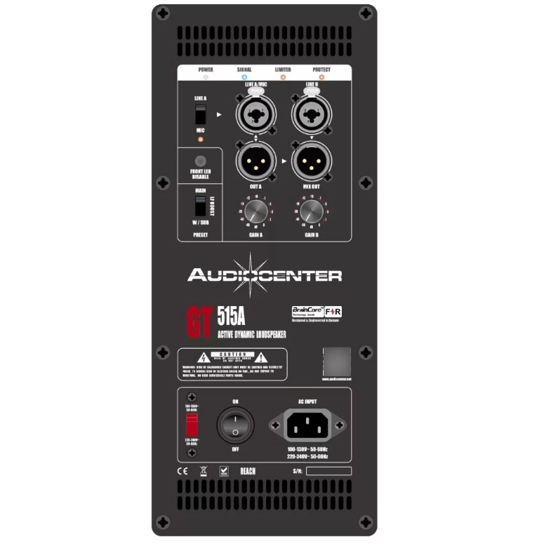 PARLANTE ACTIVO DE RANGO COMPLETO DSP AUDIO CENTER GT-515A - 2