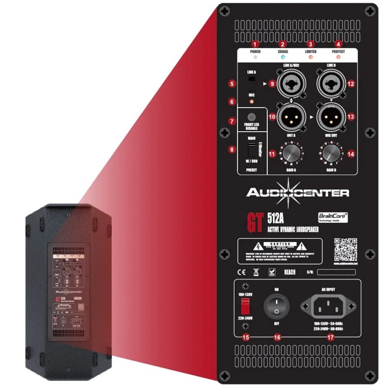 PARLANTE AUDIOCENTER GT 512A - 3