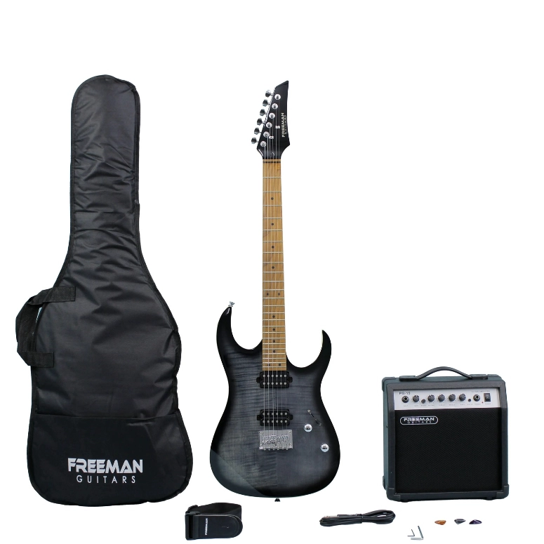 PACK GUITARRA ELECTRICA CON FUNDA Y AMPLIFICADOR FREEMAN SRG-180 - 1