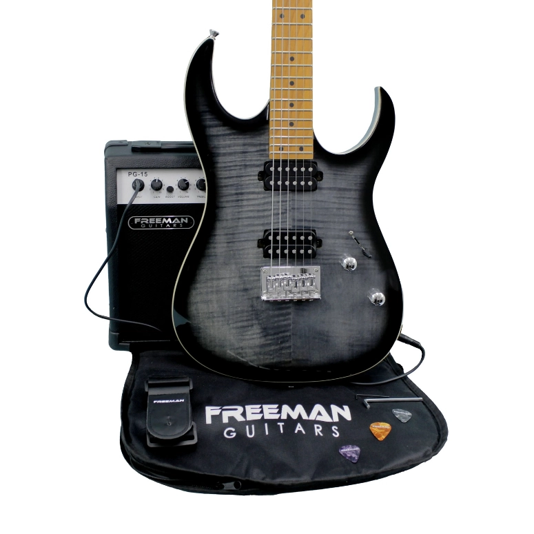 PACK GUITARRA ELECTRICA CON FUNDA Y AMPLIFICADOR FREEMAN SRG-180 - 2