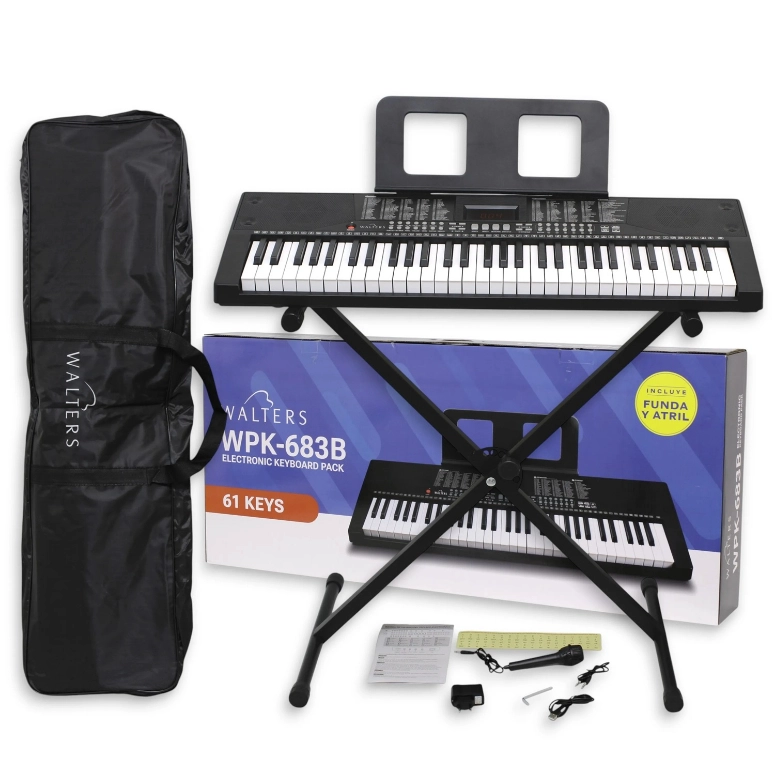 PACK TECLADO WALTER WPK-683B - 1