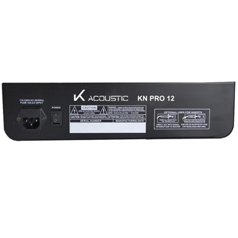 MIXER 12 CANALES K-ACOUSTIC KN PRO 12 - 2