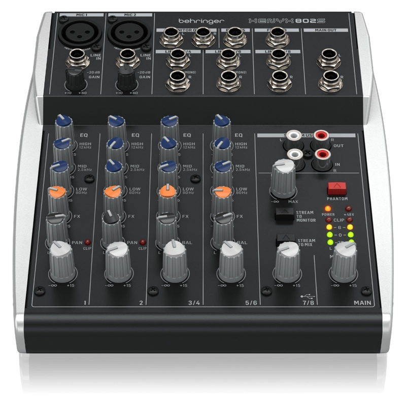MEZCLADOR ANALOGICO CON INTERFAZ USB BEHRINGER XENYX 802S - 2