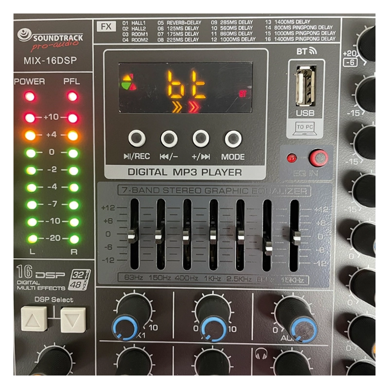 MIXER MEZCLADOR PASIVO 16 CANALES SOUNDTRACK MIX 16 DSP - 3