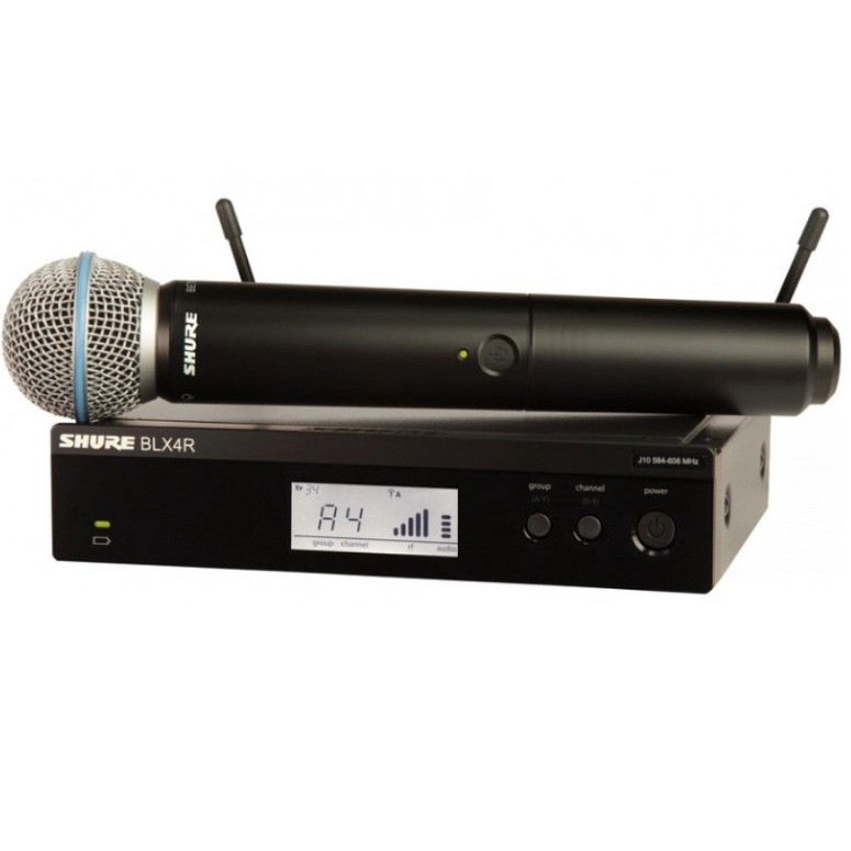 SISTEMA INALAMBRICO RACKMOUNT CON CAPSULA BETA 58A SHURE BLX24R  B58 - 2