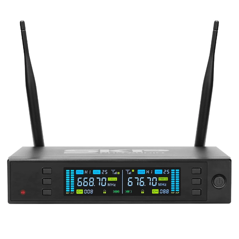 MICROFONO INALAMBRICO DOBLE PROFESIONAL SKP CLARITY II - 2