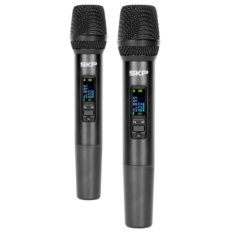 MICROFONO INALAMBRICO DOBLE PROFESIONAL SKP CLARITY II - 4