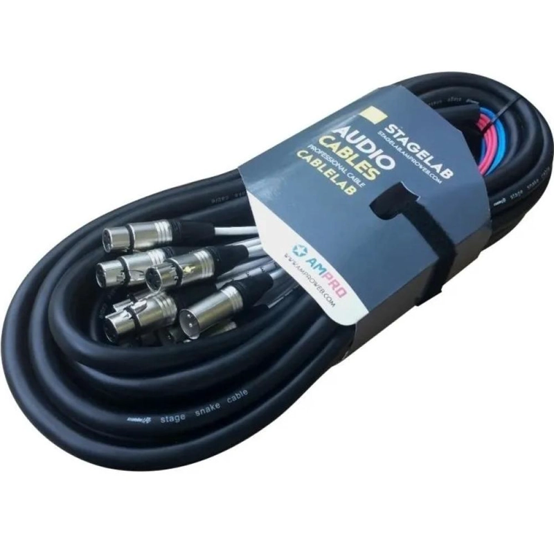 CABLE SNAKE 8 XLR 15 MTS STAGE LAB 8XMXF15 - 1