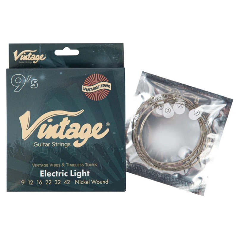 SET DE 6 CUERDAS PARA GUITARRA ELECTRICA VINTAGE VES-0942 - 2
