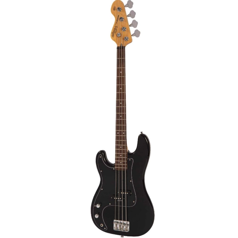 BAJO ELE CTRICO 4 CUERDAS CON PASTILLA SPLIT COIL VINTAGE LH-V40 BLK - 1