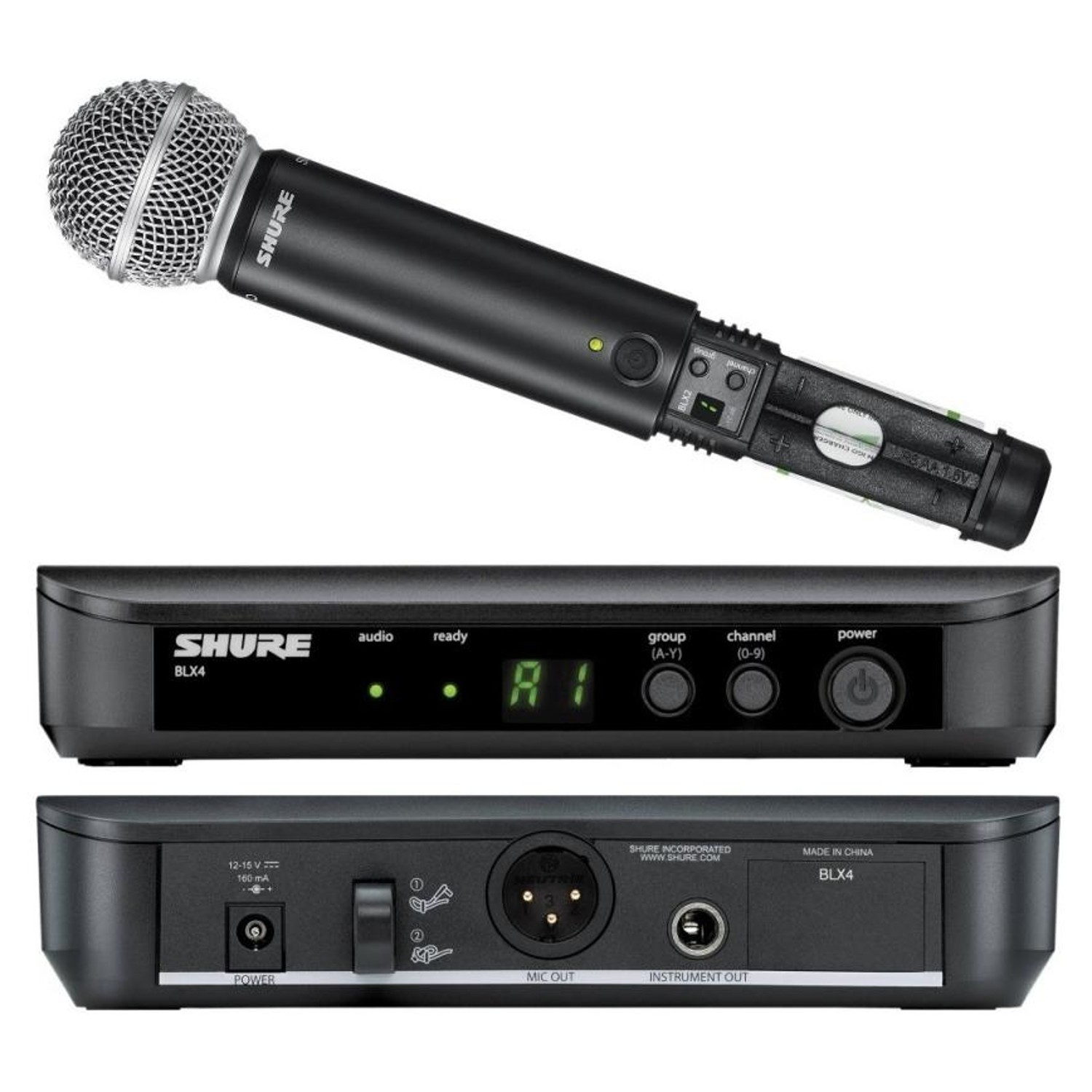 MICROFONO DINAMICO INALAMBRICO SHURE BLX 24/SM 58 - 2