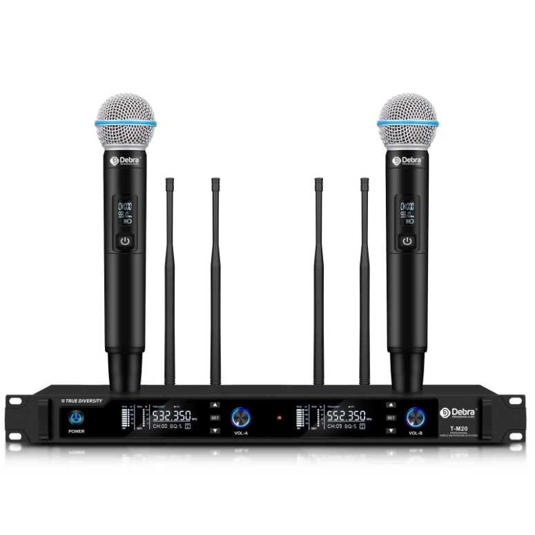SISTEMA DE MICROFONO INALAMBRICO DEBRA AUDIO T-M20 - 1